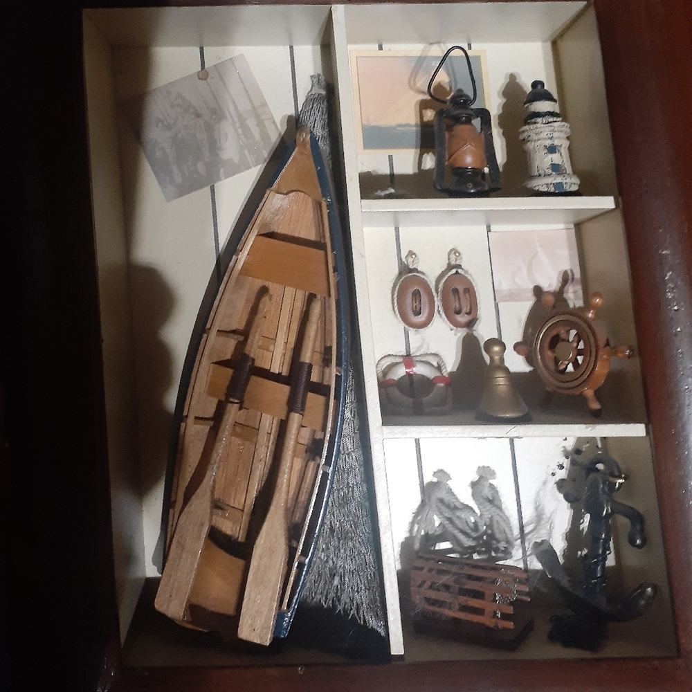 Vintage Fisherman's Shadow Box